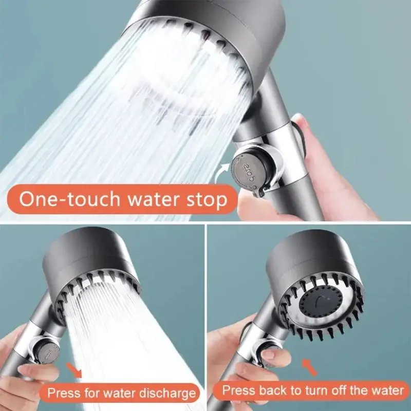 The High Pressure Adjustable Filtered Shower Head