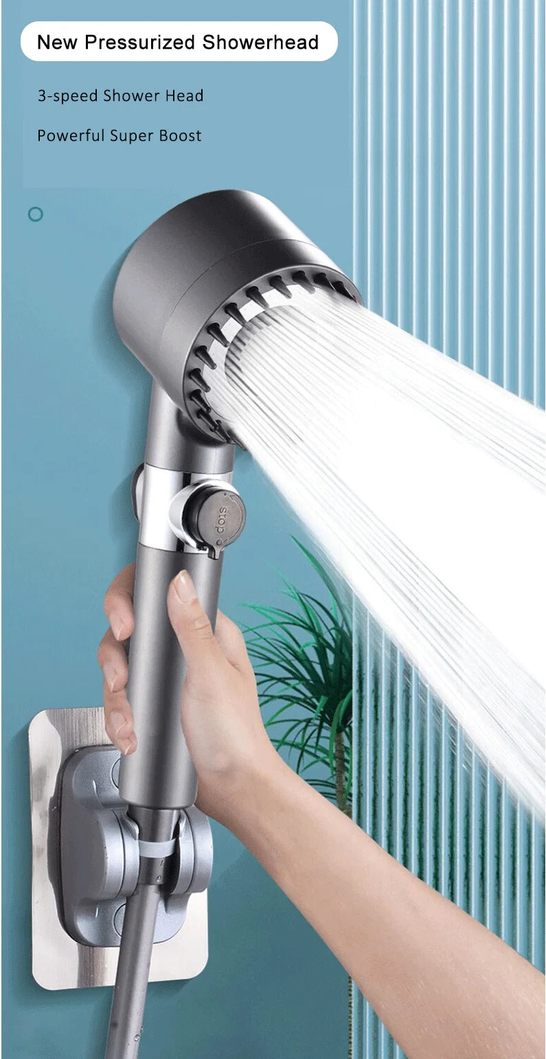 The High Pressure Adjustable Filtered Shower Head